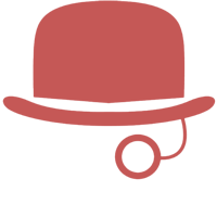 icone de chapeau avec une lunette