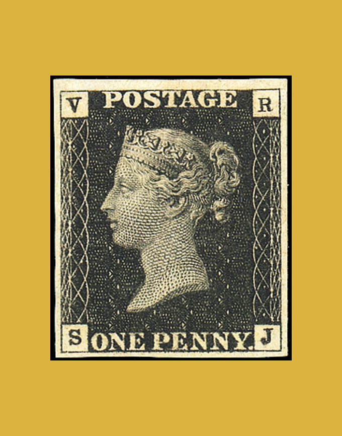 timbre one penny black